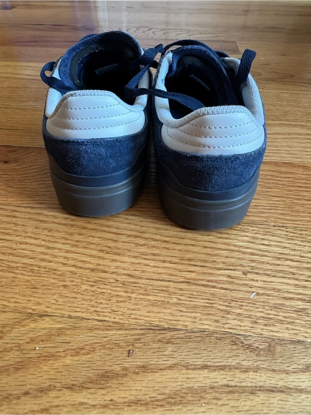 Adidas Busenitz Blue and White Suede Sneakers